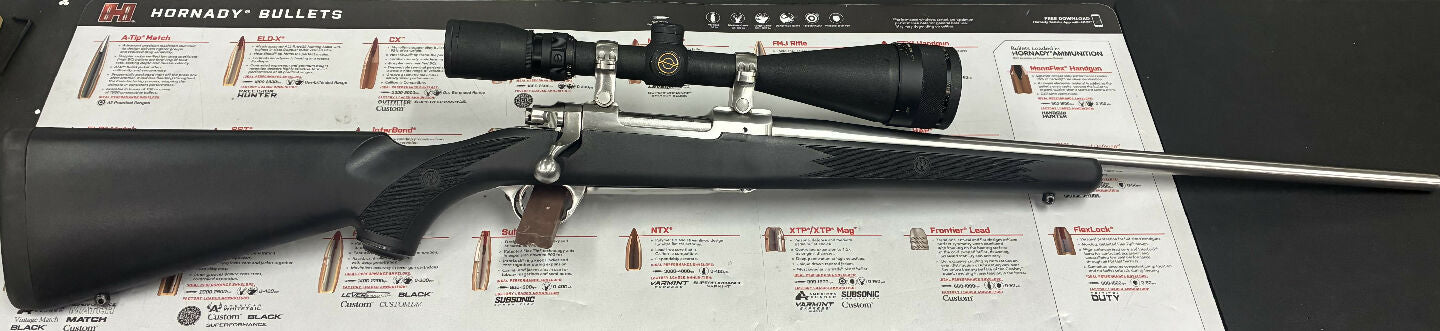 Secondhand Ruger M77 MK2 in 223 rem. Rifle is in very good condition showing only minor bumps and scratches to the stock and barrel. Rifling is excellent with n