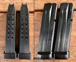 2x Walther High Capacity Magazines. Fits PPQ, Q5, PDP, PPQ, M2 and Steel Frame models.
