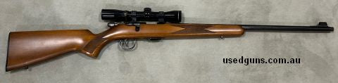 Nice Anschutz 1451 22LR. Very good condition with scope and threaded barrel. Buyer to pay postage