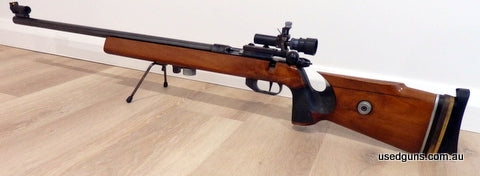 No longer required due to health reasons, will make an excellent Bench rifle. Please note that this is a left hand model.