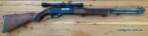 Rare as hens teeth. Winchester 255 Deluxe in 22 WMR. Has the jewelled bolt. Minor surface marks to it though. Would clean up well. Mounted is a fixed 3x scope i
