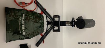 As new Bullet Seeker compact Chronograph. Includes all accessories shown in photo. Only used to develop loads for three rifles, and is now not needed. Extremely
