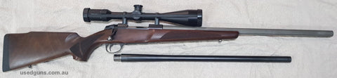 VERY GOOD CONDITION, COMES WITH A 22-250 ACKLEY IMPROVED VARMINT TSE BARREL AND ACKLEY DIES. SET TRIGGER, NICE COMBINATION. PRICE PLUS POSTAGE