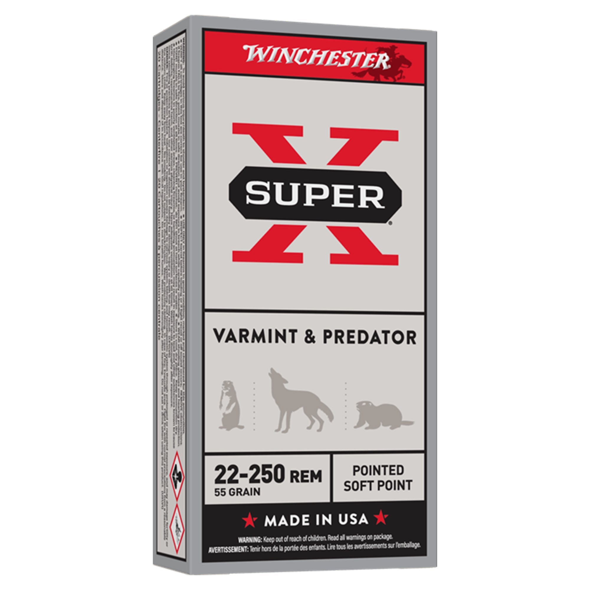 Super X 22-250Rem 55gr PSP