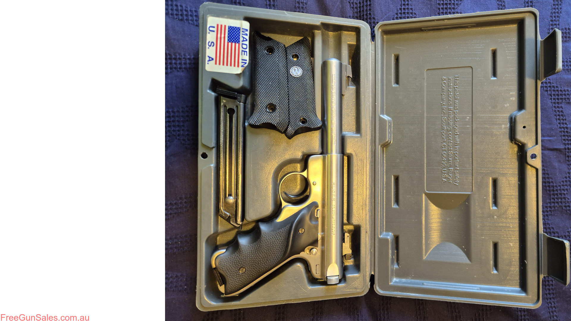 Ruger Mkll Stainless. 22LR Singleton
