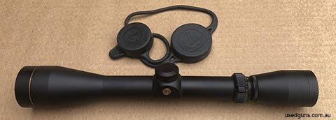 VX-1 in good condition. 2012 build. Clear optics. Click adjustable reticle. Comes with Leupold bikini cover. Has usual scuff marks with minor visible ring marks