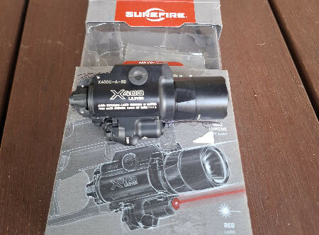 weapons light and red laser excellent condition both work great comes with original box and instructions post included