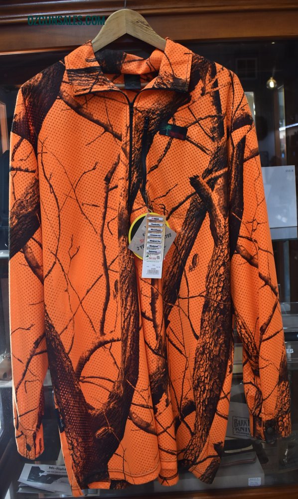 RIDGELINE ORANGE CAMO LONG SLEEVE HUNTING VEST