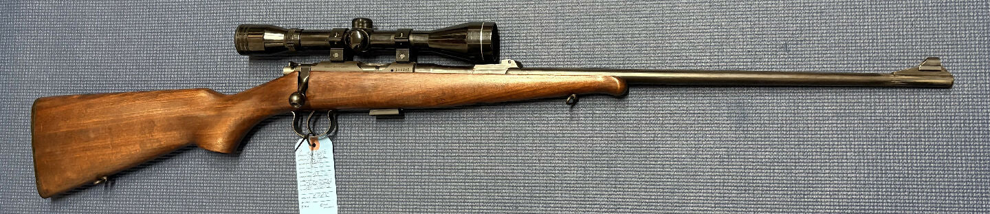 Safari Firearms Sale! Very good condition Brno 2 in 22LR. Mounted is a Nikko Stirling Mount Master 6x40. Cycles well.