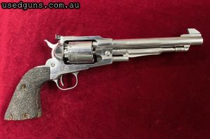 Ruger Old Army 44 BP S/Steel Revolver Set up for target shooting Has Millet rear sight , wide blade front sight Machined cylinder to avoid cap jam & extended gr