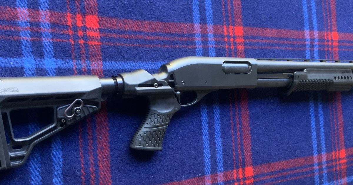 Remington Pump Action c/w Blackhawk Accessories