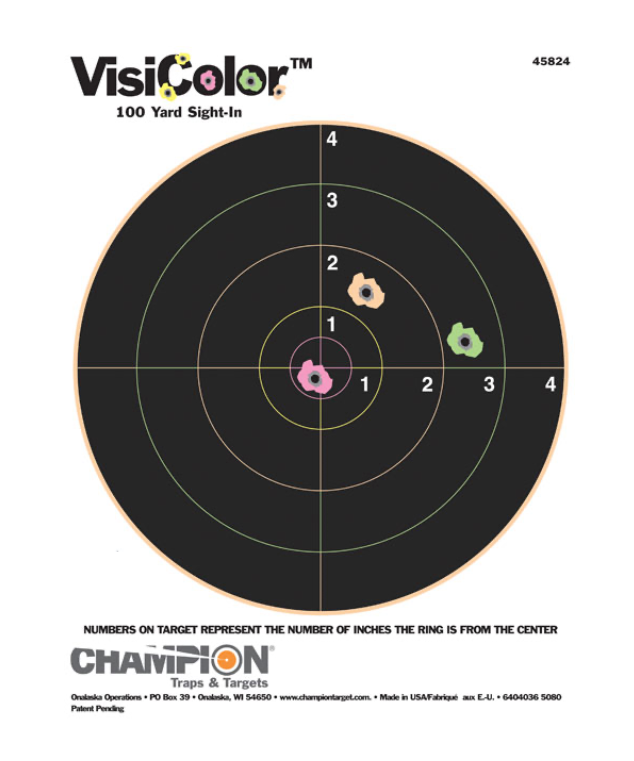 Champion Visicolour Target Pack