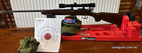 Has been a good reliable rodent rifle. A few reviews on youtube about the gun. I will post one in the comment for people to take a look. It is unused so time to