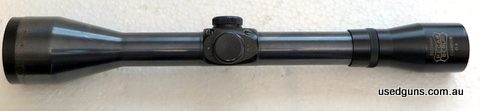 Kahles Wein Helia-Super + 4S2 steel tube 4 x 32 scope Duplex reticle Fixed image; not moving. Tube dated 83 Usual light mounting marks Beautiful blue glass. Pri