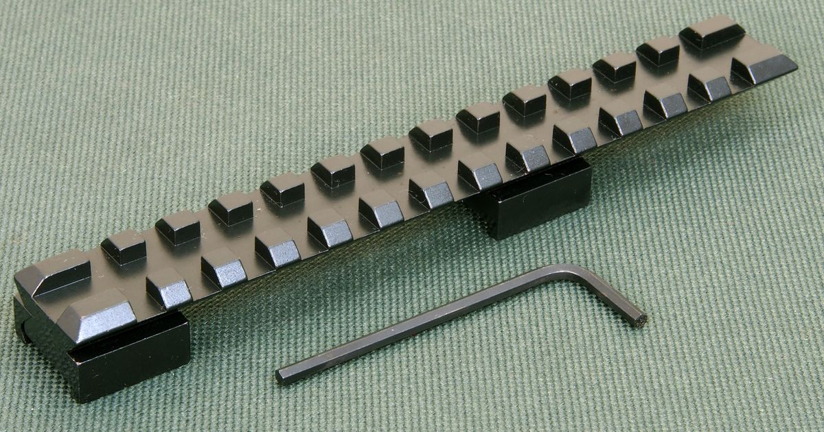 BRNO #2 Extended PICATINNY Rail, STEEL MATT BLUE finish.