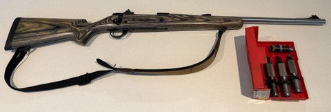 Built by APRS, Swan heavy stainless barrel, Williams front sight, XS Sights adjustable ghost ring rear sight, pillar bedded in Boyds stock. Redding deluxe three