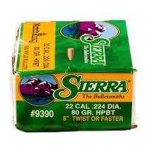 SIERRA  .22 80gr HPBT MatchKing Projectiles 500pk