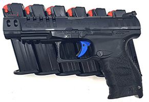 Excellent condition Walther Q5 Match with 6 x 10 shot mags. Comes case with all standard sight rail & backstrap attachments. Very little use. Would suit new buy
