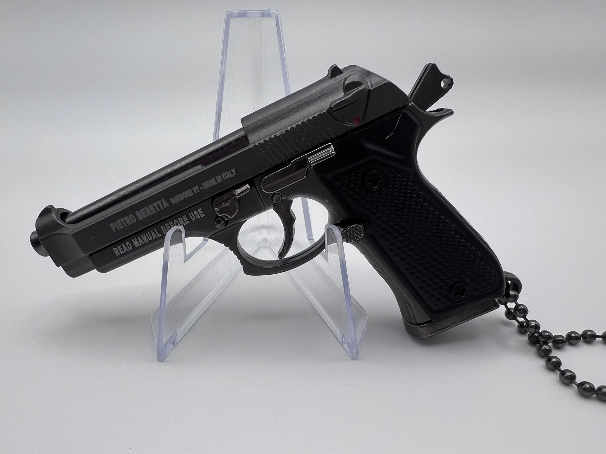 Mini Replica Beretta 92A1 – All Black Finish 6 cm **No Licence Required**