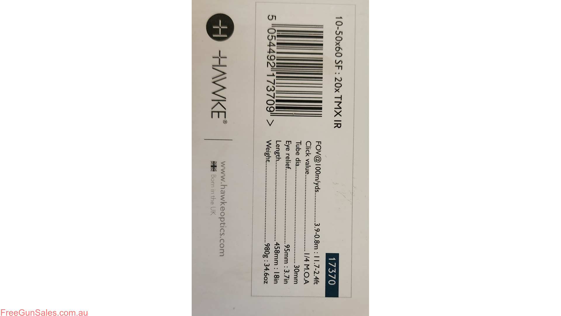 Hawke Optics 10 - 50 × 60 Sidewinder Gunning