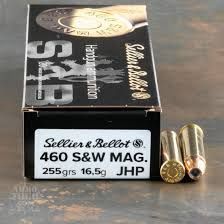 Sellier & Bellot 460 S&W 255GR JHP20pk