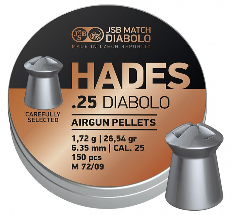 JSB HADES 25 PELLETS 26.54GR (150PK)