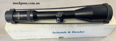 Schmidt & Bender 3-12 x 50 Classic rifle scope, early model made in Germany, one slight mark on top of scope tube, would be under rear scope ring, otherwise per