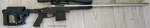 6BR southern cross hunter chassis .Fired approx. 300 Rounds. Freight included Australia wide excluding WA. Scope not included in sale.