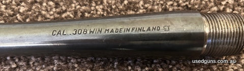 Sako 308W barrel. This Sako 308W barrel came with a Sako M591 I bought recently. The previous owner told me the Sako M591 originally had this 308W barrel attach