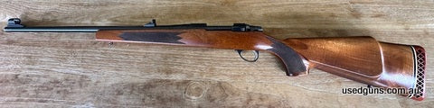Sako A11. Good solid rifle, with 8/10 bore. Has had some use, some thinned blueing, but a fairly ugly recoil pad fitted ( easlit fixed) more pics available . Pr