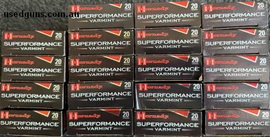 Hornady Superperformance 53gr Vmax. Usually $58 per 20. 19 boxes for $750. Total of 380 rounds.