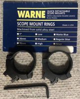 Warne rimfire rifle 30mm medium steel mounts. Suits 10-11mm dovetail receiver rifles. Phone 0429849007. If reply by email please forward return phone number.