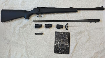 Blaser R93 comes with 308win & 7mm rem barrels, 2 magazines, 1 bolt head, blaser take down tool and manual.