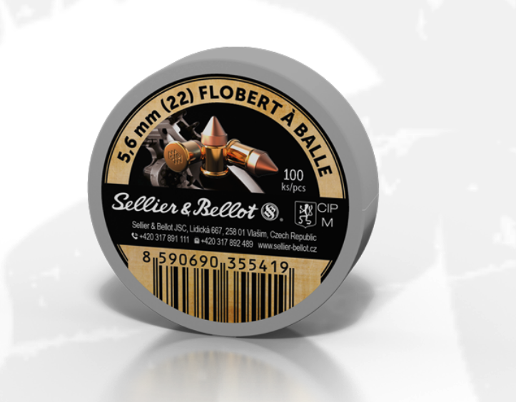 Sellier & Bellot 22 Flobert CB 18 grain Conical Ammo 100 rd