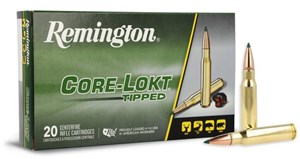 REMINGTON
RT308WC
CORE LOKT TIPPED
308WIN,180GR, POLYMER TIPPED
AMMUNITION

SPECIAL
$59.90 /PER 20
$299.50 /PER 100
$569 /PER 200