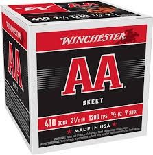 Winchester 410ga AA 2.5" 1200fps #9 25pk