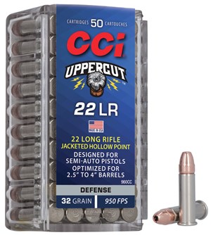 CCI
C960CC
UPPER CUT
22LR, 32GR, CPHP
950 FPS
AMMUNITION

SPECIAL
$22.90 /PER 50
$209 /PER 500