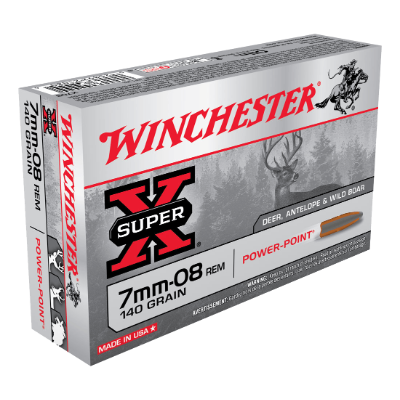 WINCHESTER SUPER X 7MM-08REM 140GR PP