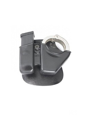 Fobus Combo Pouch for most 9mm Double-Stack Magazine (not Glock) and S&W Model 100 Chain-Linked Handcuffs
