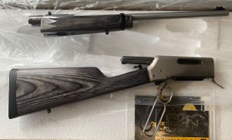 Browning BLR stainless takedown chambered in 308 win. In good condition. Slight discoloration on action from carrying, etc. Bare rifle only. Asking $1,400 inclu