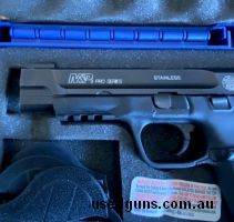Selling my S&W M&P Pro. Comes cased with two mags. Has had the logo done in Silver. Looks great. Extra grips also included. Transfer through Jeff Pannan. Buyer 