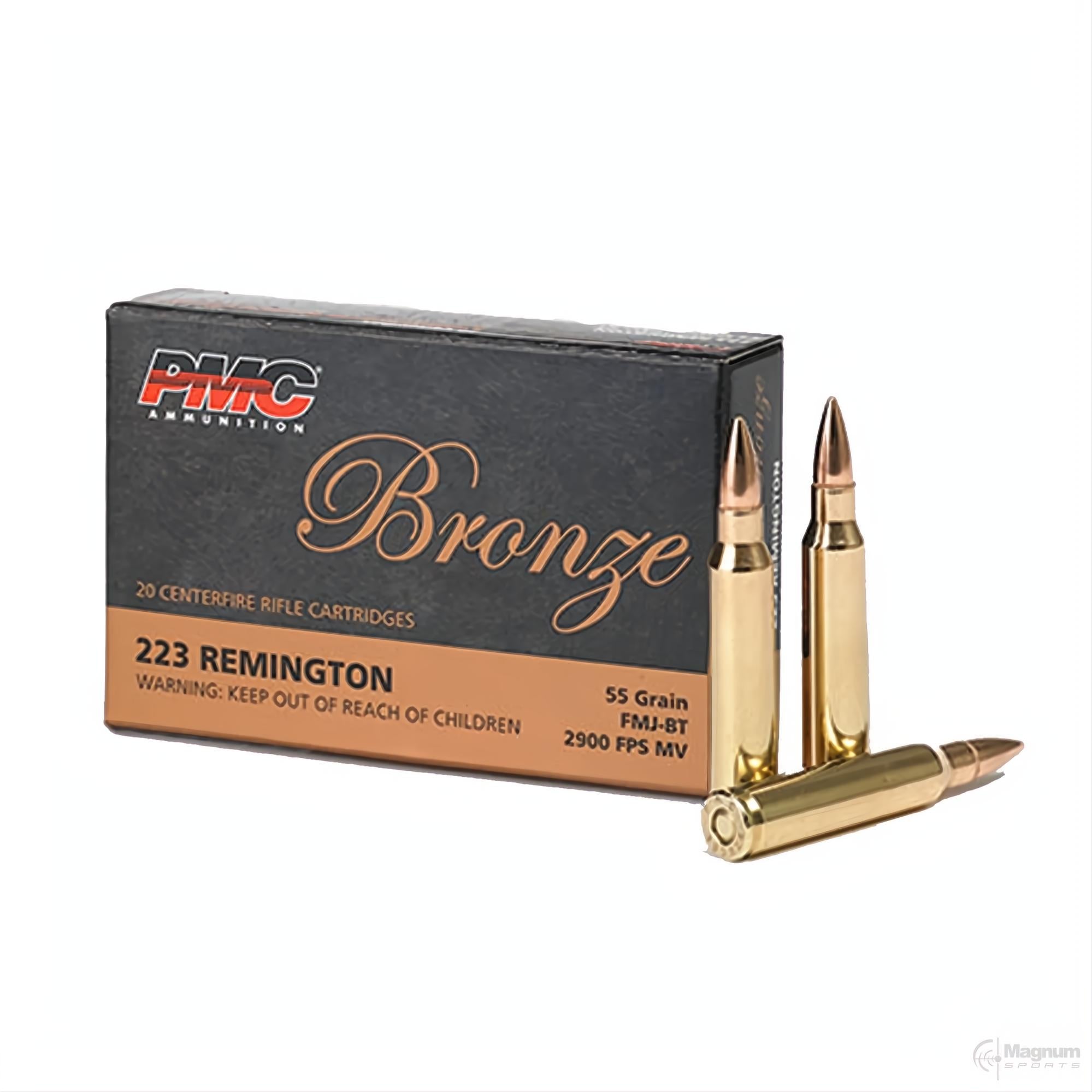 Pmc Ammunition Bronze 223 FMJ-BT 55gr