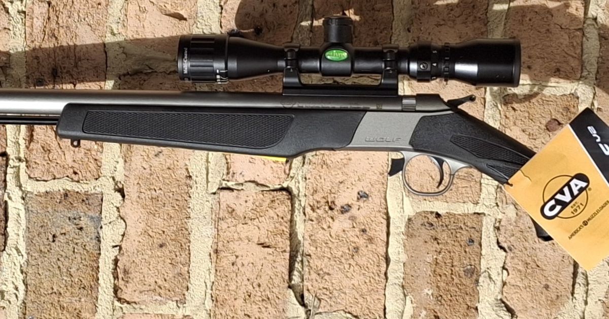 CVA blackpowder stainless steel break action rifle