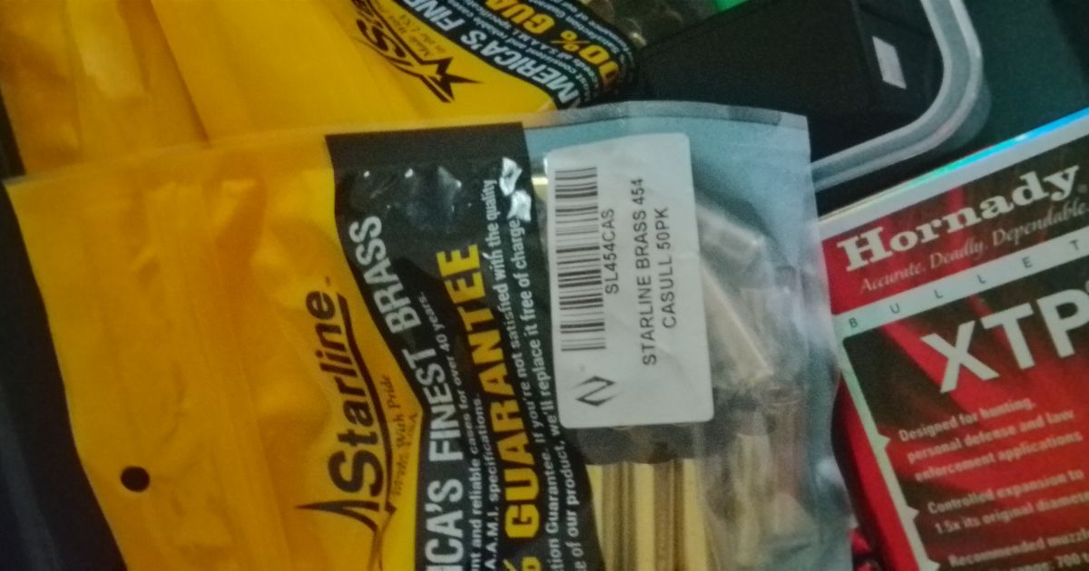 454 Casull bulk brass and projectiles