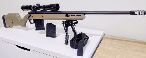 Excellent condition, low round count and accurate shooter. Rem 700 SPS Magpul Hunter Stock MDT 10RD magazines x 2 Timney Trigger Viper Muzzle Brake Scope Mounts