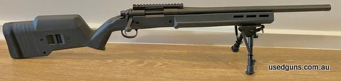 Rifle Presents As New with only 20 rounds down range. Has a Magpul Hunter stock, includes bipod and spare Nightforce 20 MOA rail. Happy to send more photos on r