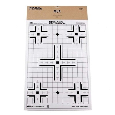 Black Carbon MOA Sight-in Paper Targets - 5 Per Pack