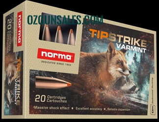 Norma 243WIN 76gr Tipstrike Varmint Bulk 200 Rnds