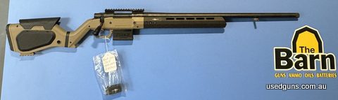 Howa 1500 308W varmint blued in a Hera H7 stock. Stock is FDE, comes with stock accessories.