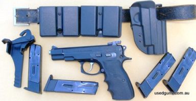 CZ Model 85 semi auto 9mm pistol in good condition. Comes with 4 x magazines, belt, holster, 4 x magazine holders and magazine loading tool. Great entry level I